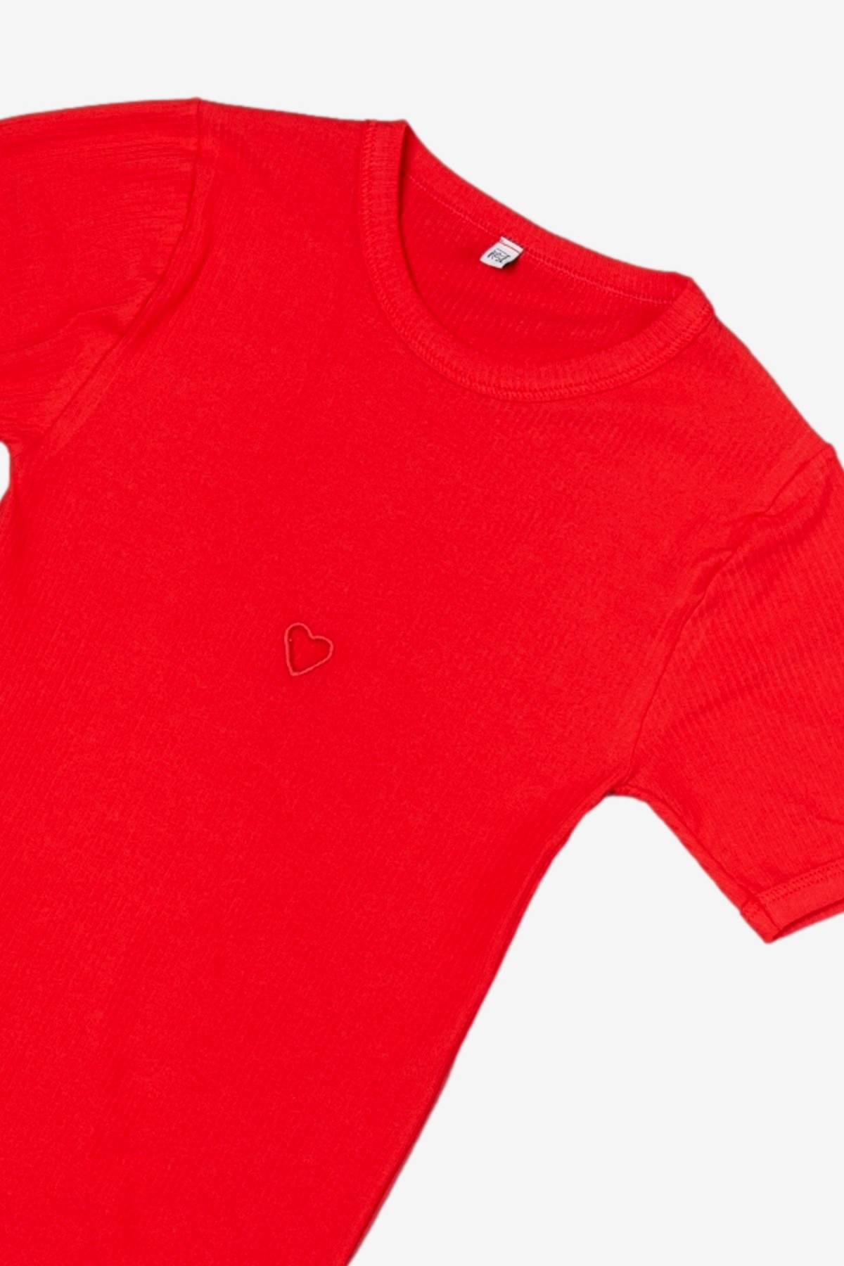Baserange Heart Tee Shirt in My Red