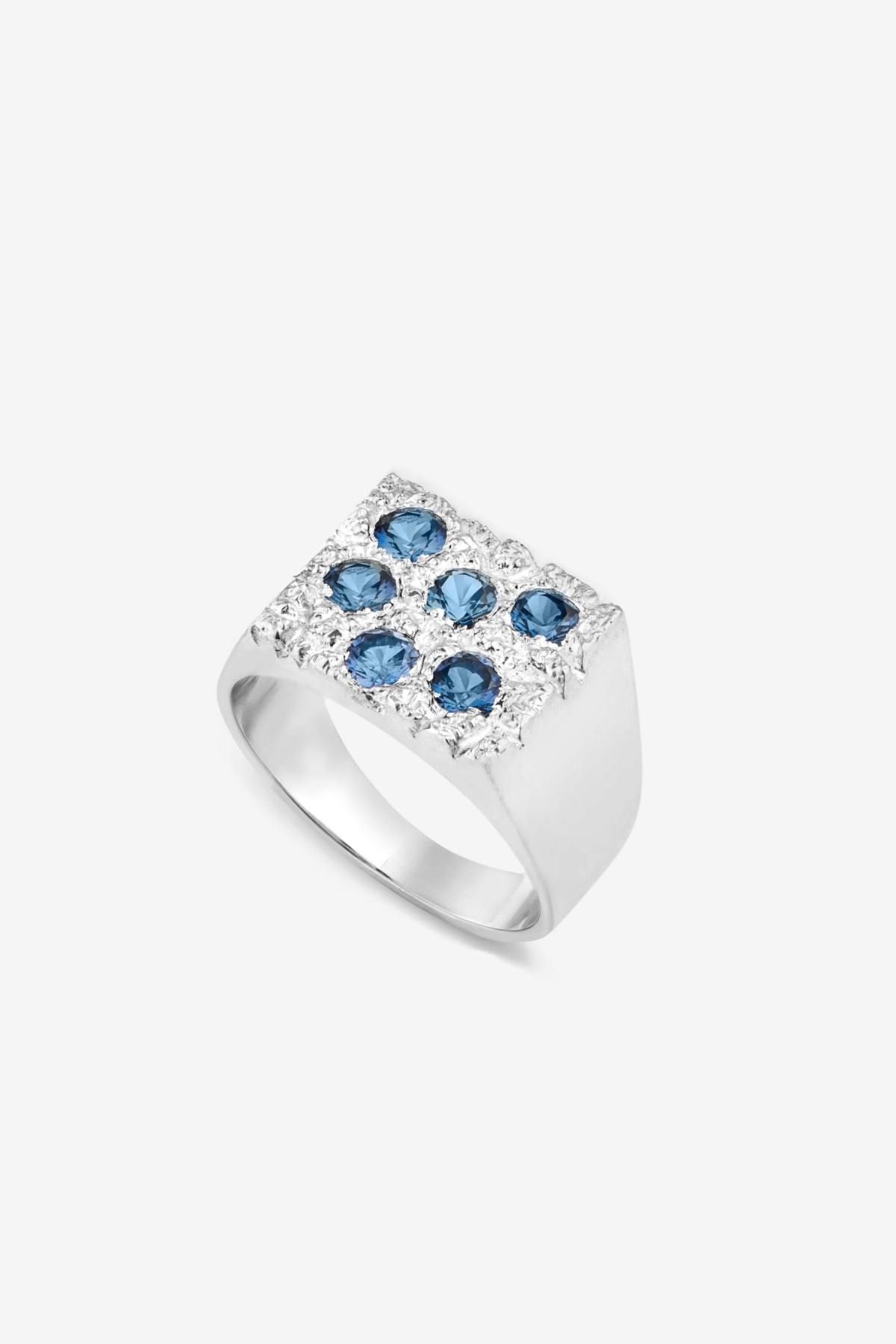 Bleue Burnham Rose Garden Signet in Blue