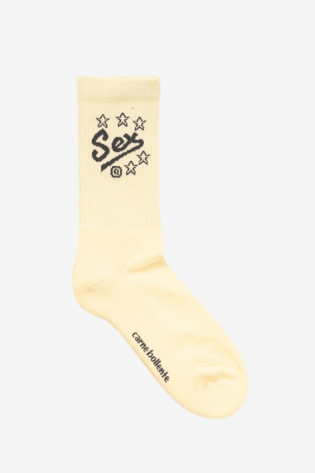 Carne Bollente Socks Shocks in Pale Yellow