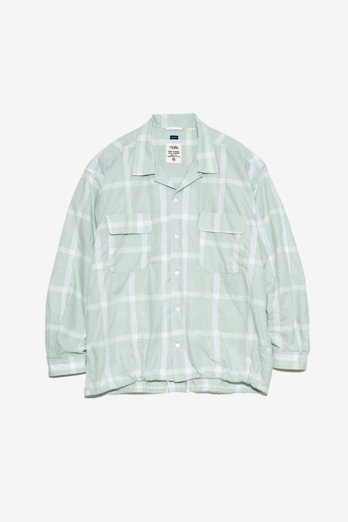 Nanamíca Palaka Check Shirt in Coral Green