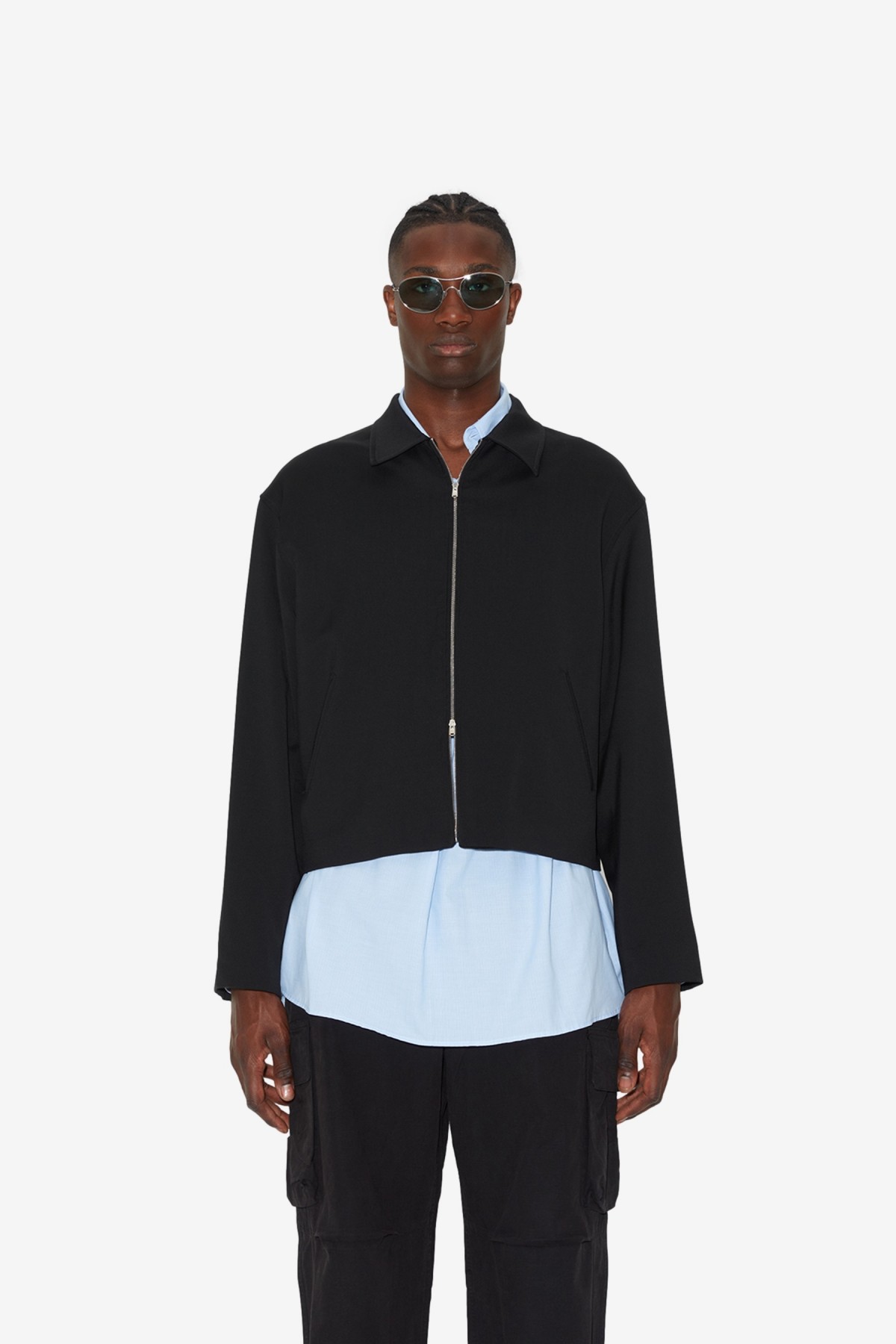 Our Legacy Mini Jacket in Black Worsted Wool