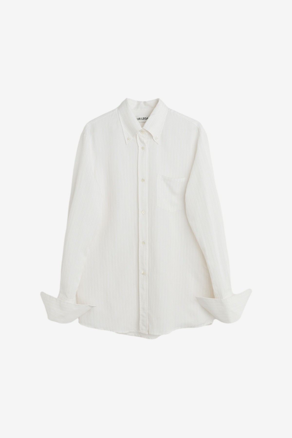 Our Legacy Sincere Shirt in French Stripe Ceremony Viscose