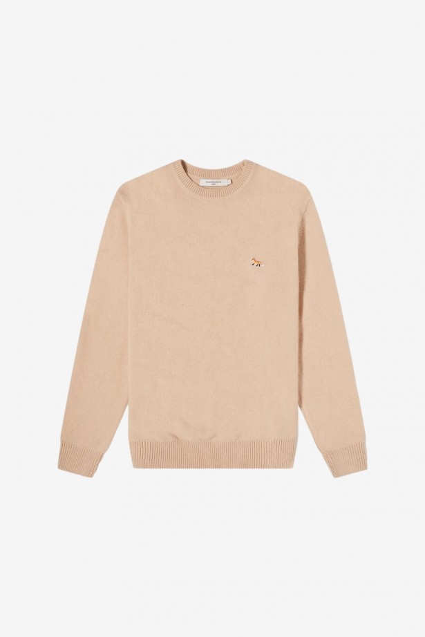 Baby Fox Patch Cosy Crew Knit