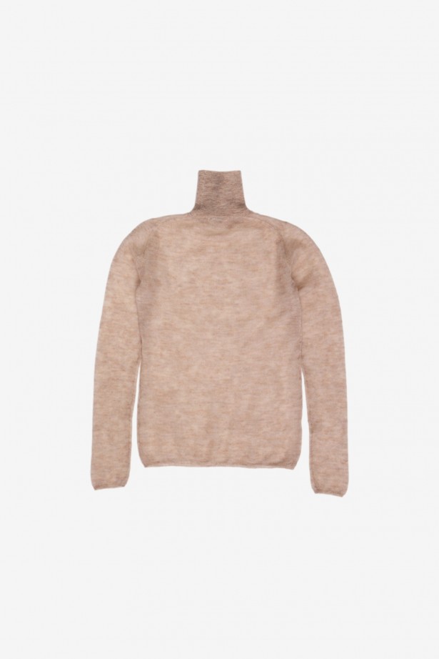 Kid Mohair Sheer Knit Turtle