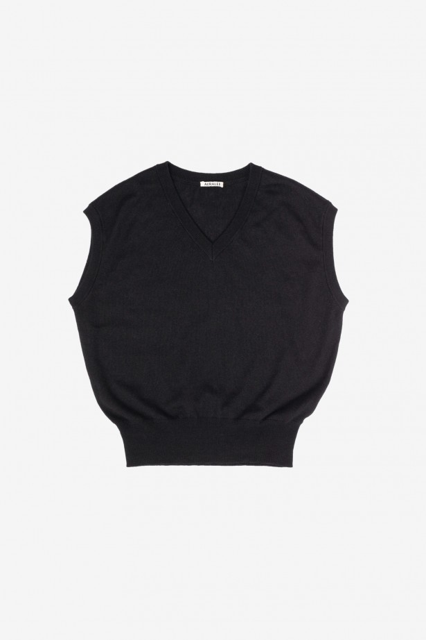 Super Fine Cashmere Silk Knit Vest