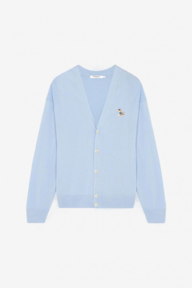 Dressed Fox Patch Relaxed Cardigan