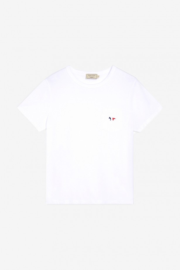 Tricolor Fox Patch Classic Pocket Tee-Shirt
