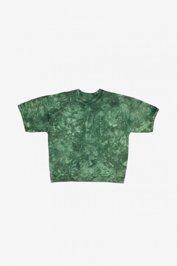 French Terry Cropped S/S Sweat Shirt