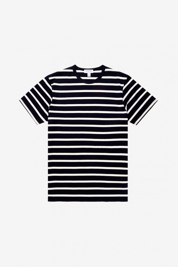 Short Sleeve Striped Crew Neck T-Shirt 
