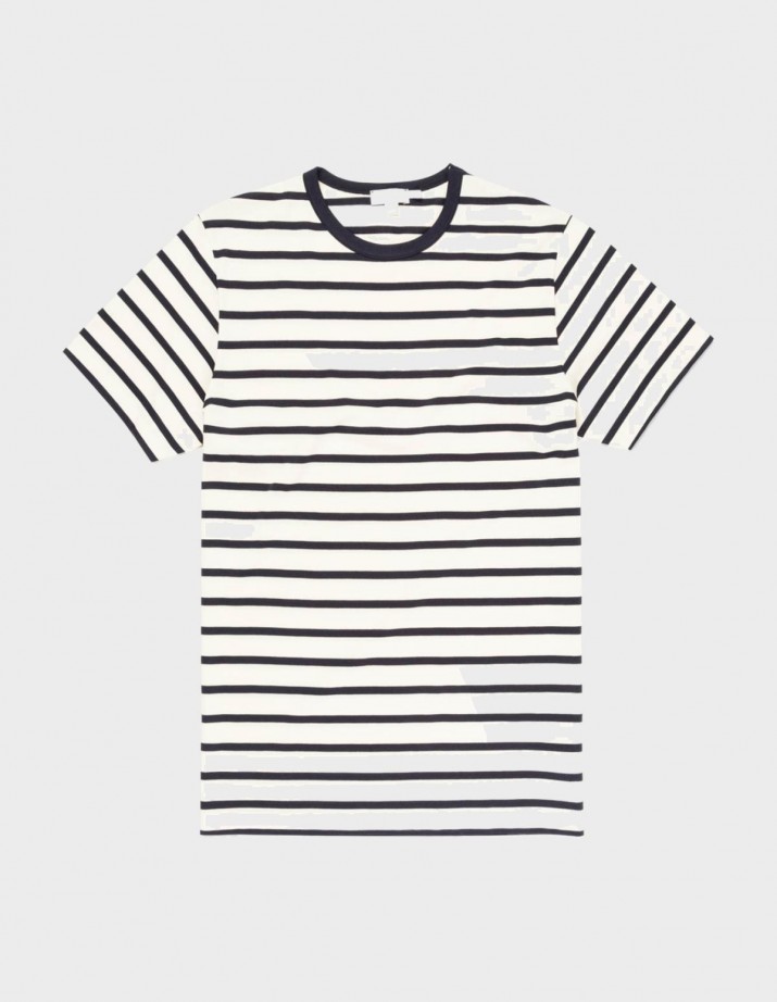 Short Sleeve Striped Crew Neck T-Shirt