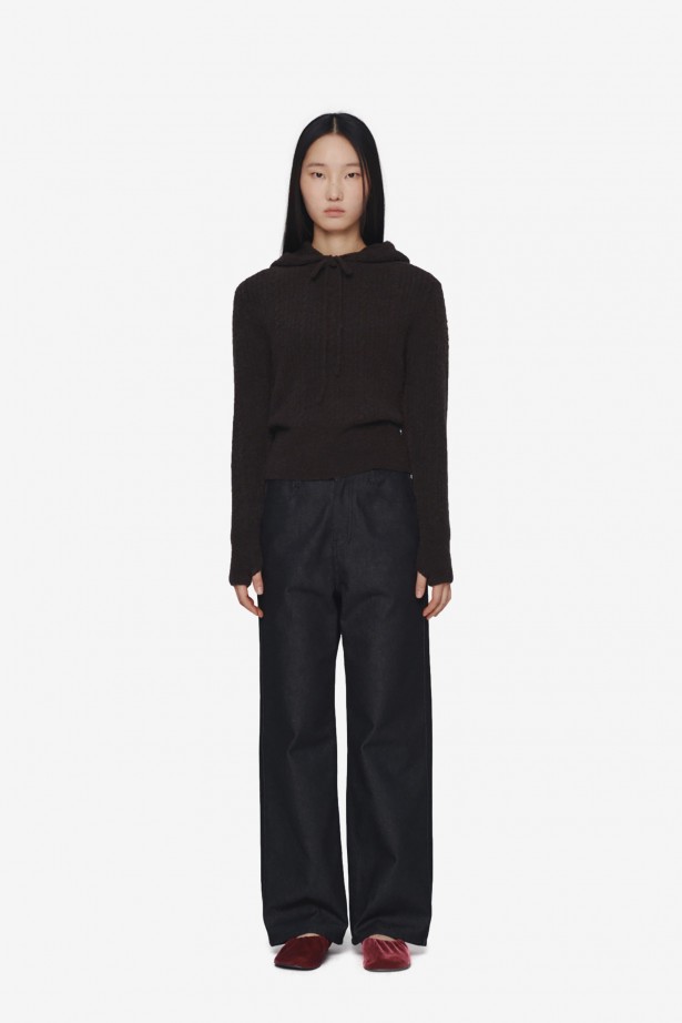 Boucle Hooded Knit
