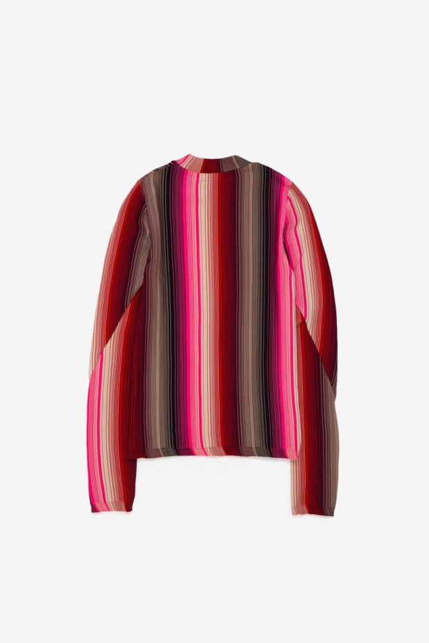 Fade Stripe Long Sleeve Knit
