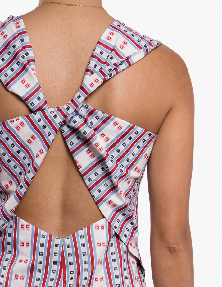 Twist Open-Back Dress