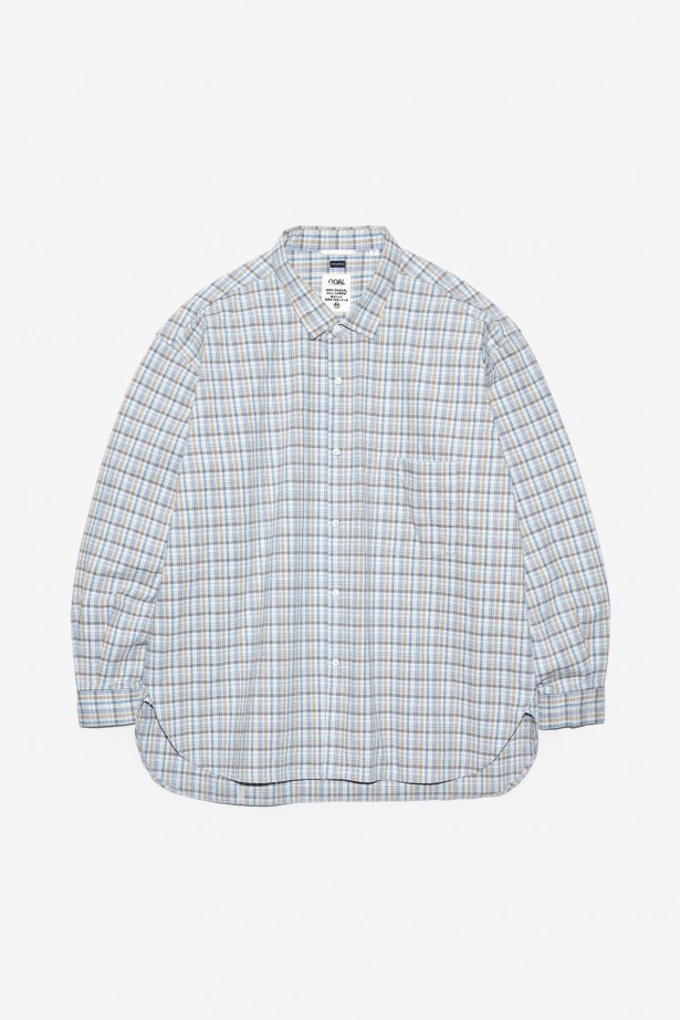 Cotton Silk Euro Check Shirt