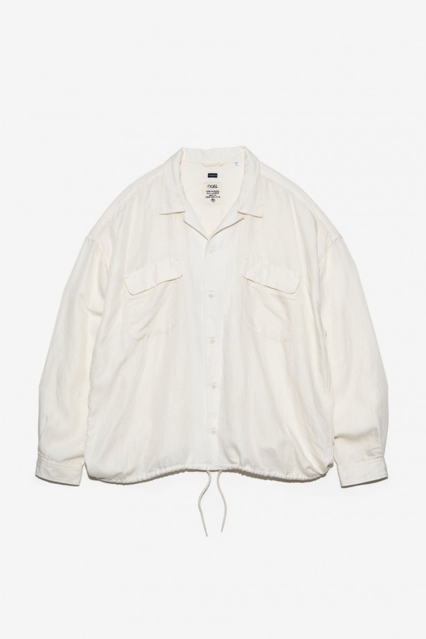 Open Collar Cupra Hemp Shirt