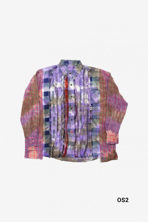 Rebuild by Needles Wide Ribbon Flannel Shirt Tie Dye