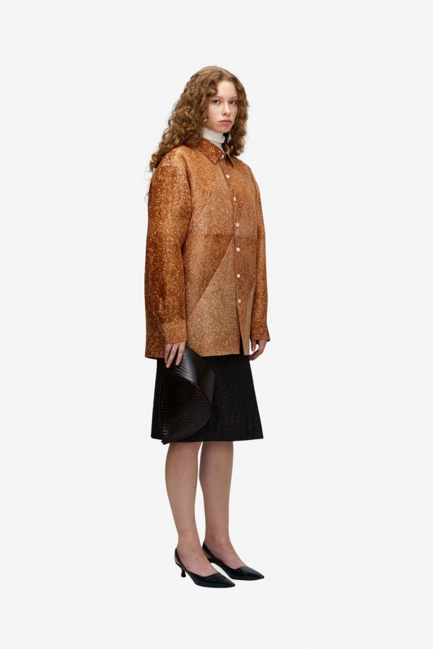 Natural Dyed Silk Classic Shirt
