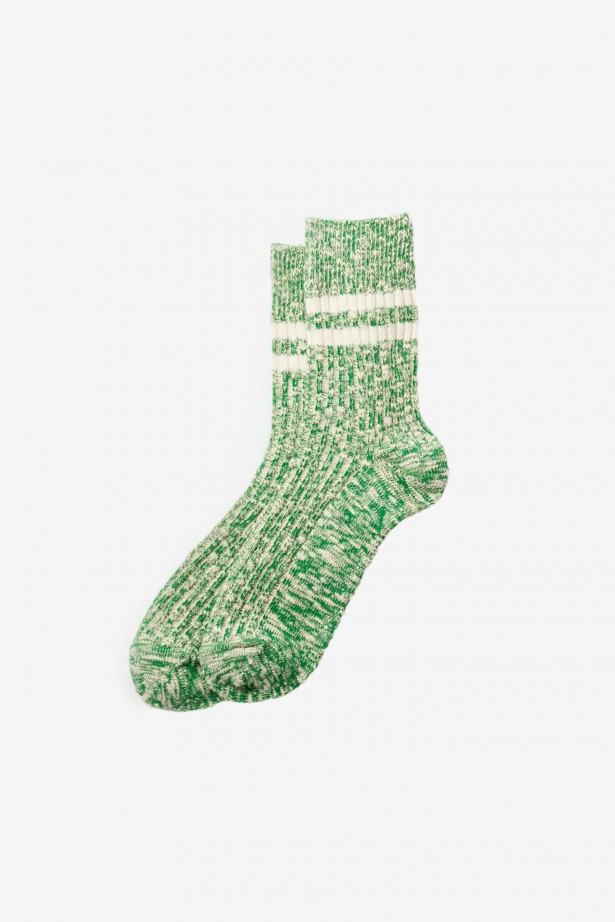 Cotton Slub Stripe Socks