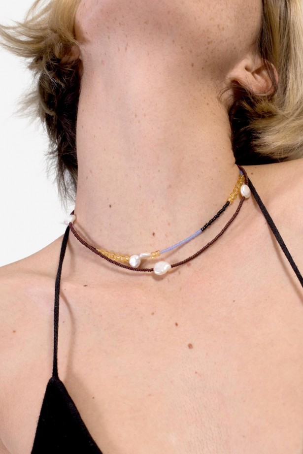 Shoom Tri Pearl Necklace