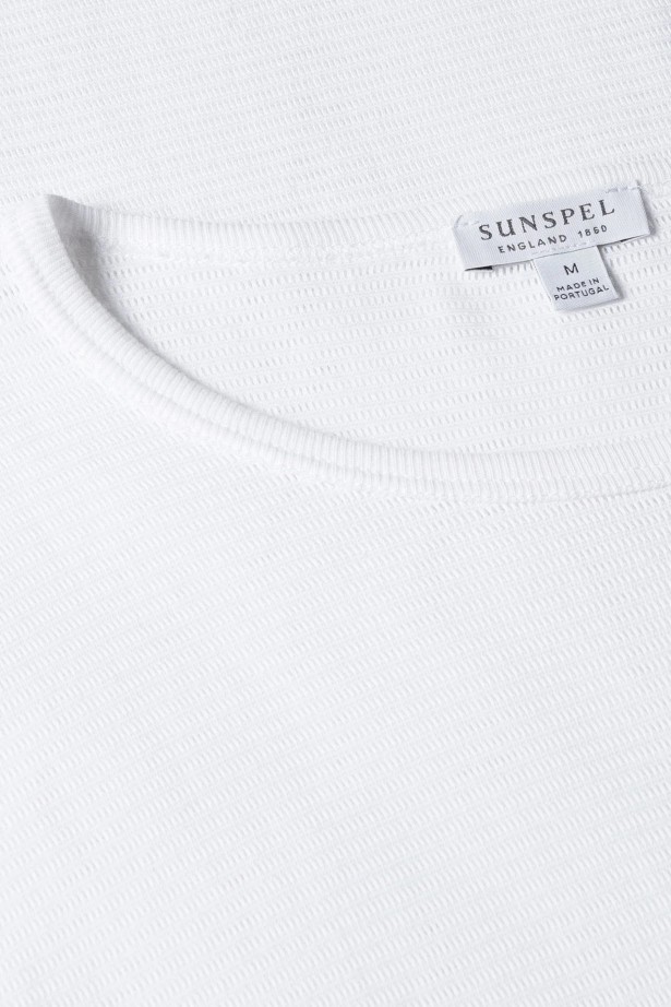 Cellular Cotton Crew Neck T-Shirt
