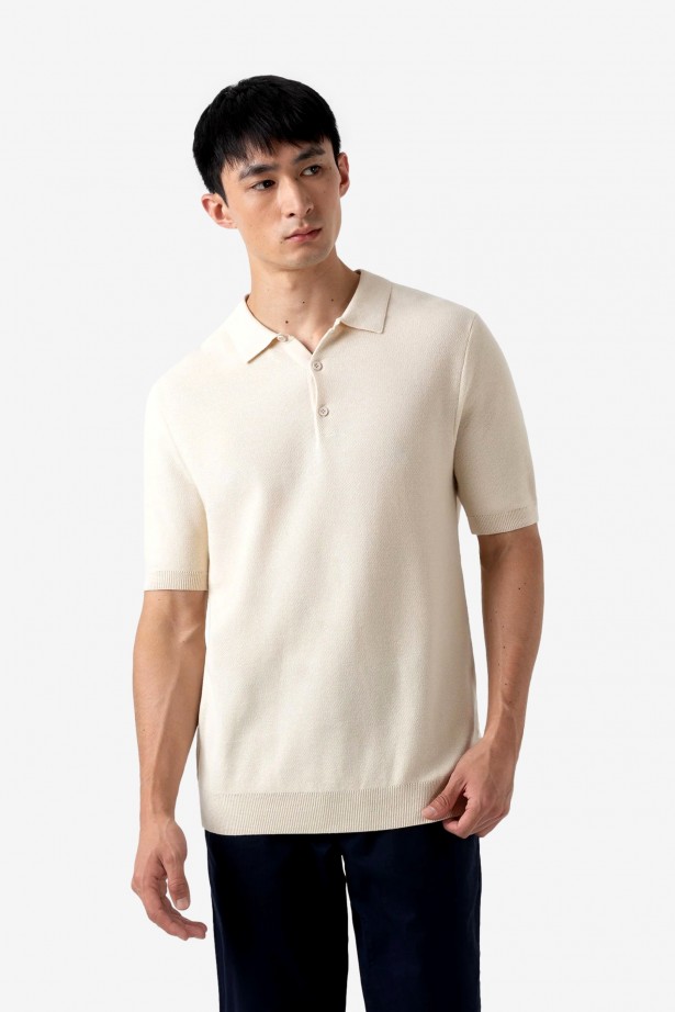 Fine Texture Polo Shirt